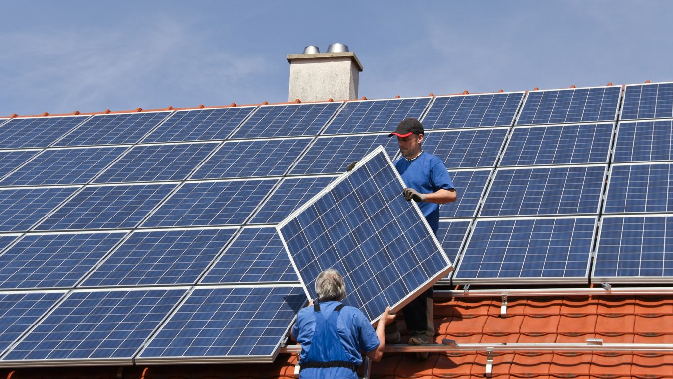 Zonnepanelen op dak