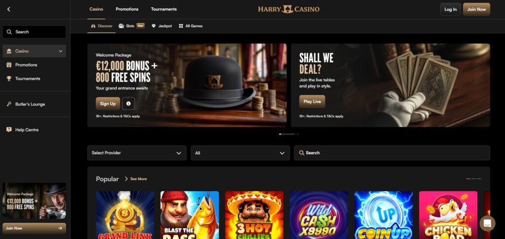 harry casino zonder cruks nederland